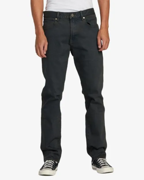 Rvca Weekend ANP Denim Jeans Black Overdye Men Denim