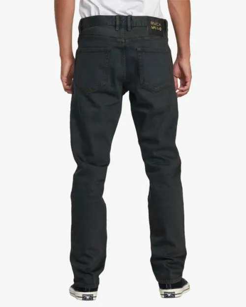 Rvca Weekend ANP Denim Jeans Black Overdye Men Denim