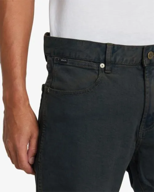 Rvca Weekend ANP Denim Jeans Black Overdye Men Denim