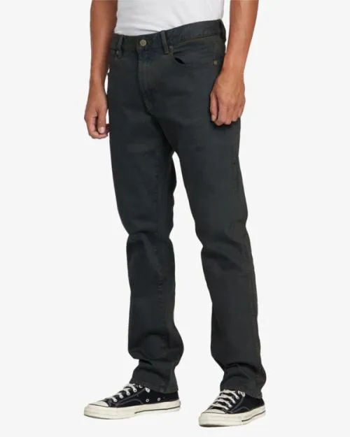 Rvca Weekend ANP Denim Jeans Black Overdye Men Denim