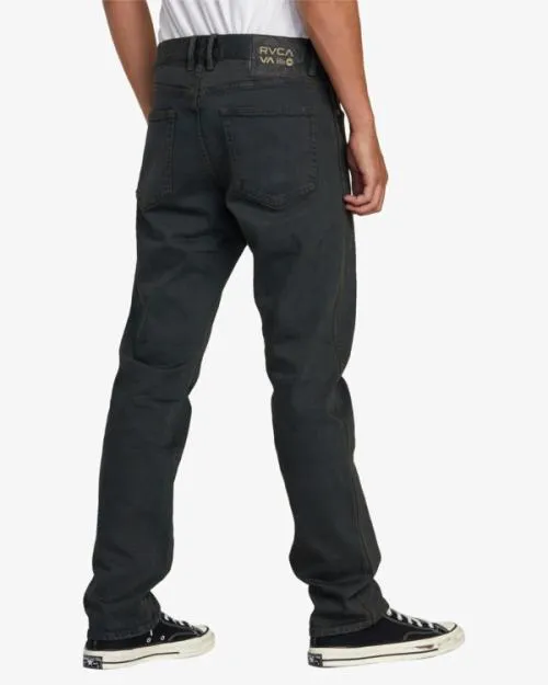 Rvca Weekend ANP Denim Jeans Black Overdye Men Denim
