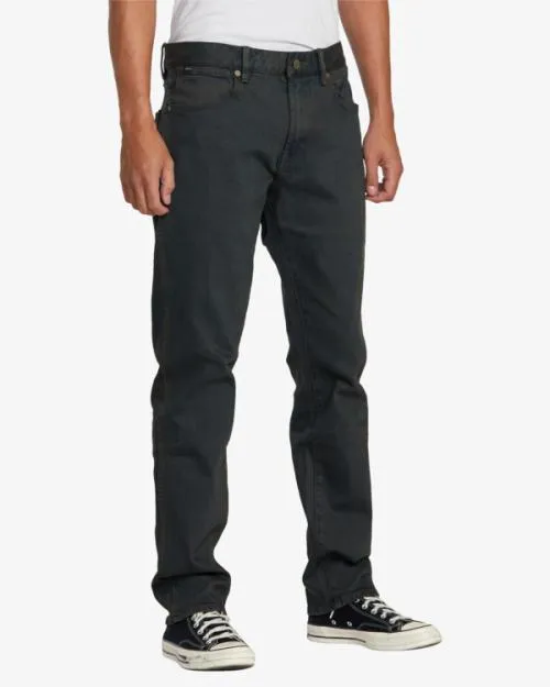 Rvca Weekend ANP Denim Jeans Black Overdye Men Denim