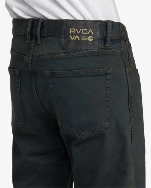 Rvca Weekend ANP Denim Jeans Black Overdye Men Denim