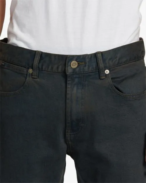 Rvca Weekend ANP Denim Jeans Black Overdye Men Denim