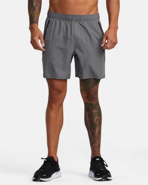 Rvca YOGGER IV ATHLETIC SHORTS 17034 Smoke Men Athletic Shorts