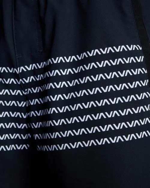 Rvca YOGGER STRETCH ATHLETIC SHORTS 17034 Blackwhite Men Athletic Shorts