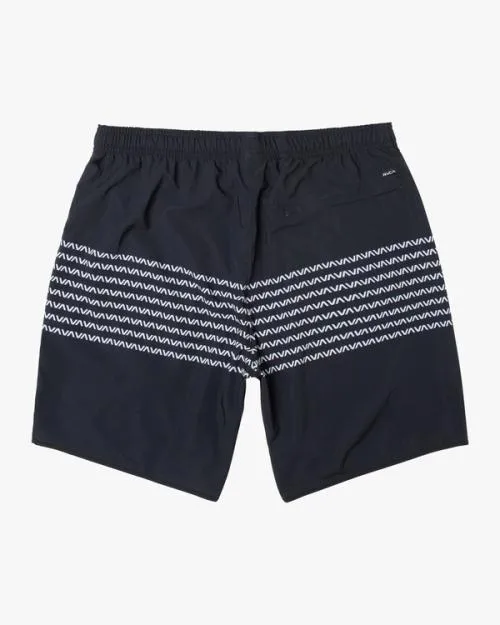 Rvca YOGGER STRETCH ATHLETIC SHORTS 17034 Blackwhite Men Athletic Shorts