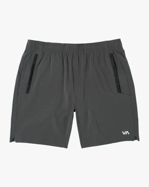 Rvca YOGGER STRETCH ATHLETIC SHORTS 17034 Slate Men Athletic Shorts