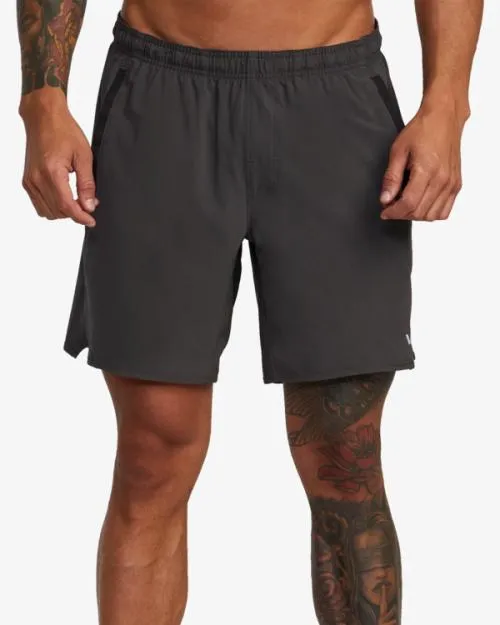 Rvca YOGGER STRETCH ATHLETIC SHORTS 17034 Slate Men Athletic Shorts