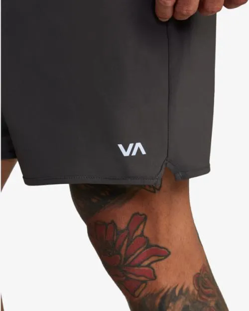 Rvca YOGGER STRETCH ATHLETIC SHORTS 17034 Slate Men Athletic Shorts