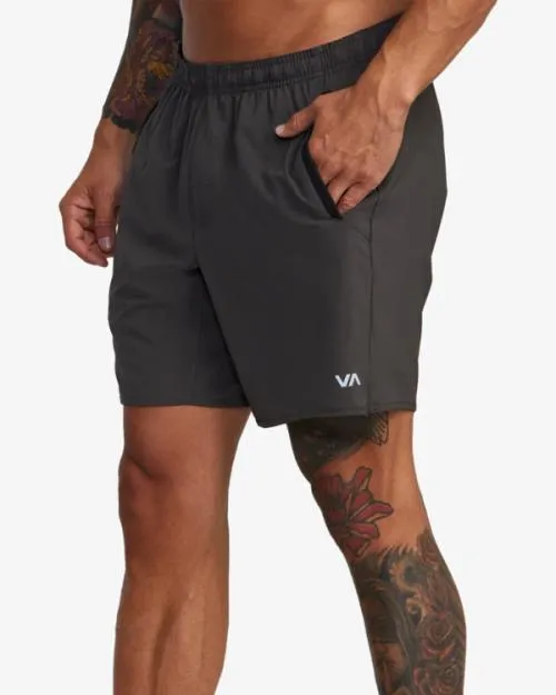 Rvca YOGGER STRETCH ATHLETIC SHORTS 17034 Slate Men Athletic Shorts