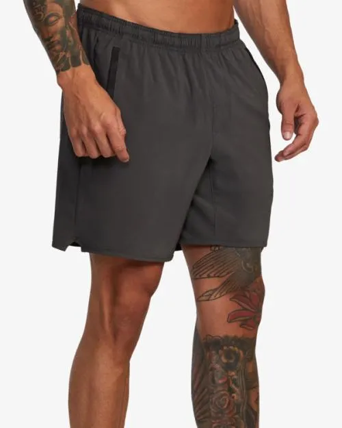 Rvca YOGGER STRETCH ATHLETIC SHORTS 17034 Slate Men Athletic Shorts