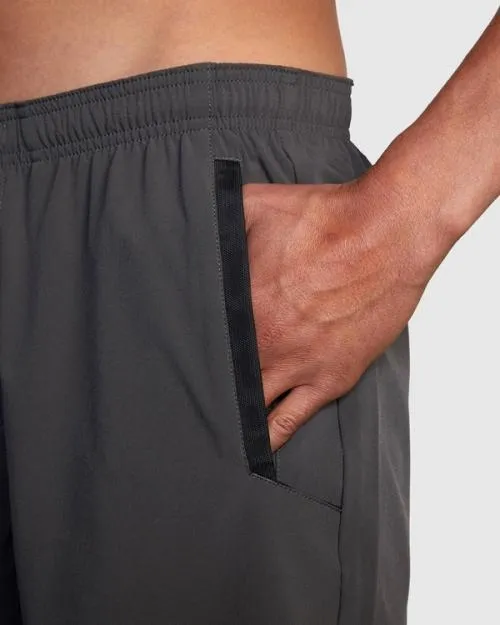Rvca YOGGER STRETCH ATHLETIC SHORTS 17034 Slate Men Athletic Shorts