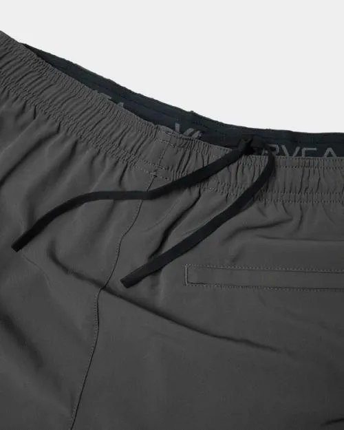Rvca YOGGER STRETCH ATHLETIC SHORTS 17034 Slate Men Athletic Shorts