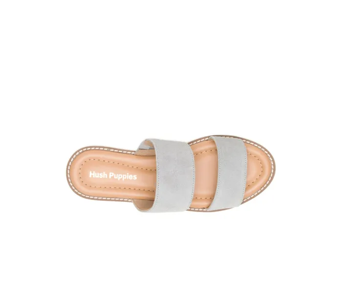 Sandals Briard 2 Band Slide Light Grey Suede 8211 Hush Puppies Women Sandals Briard 2 Band Slide Light Grey Suede 8211 Hush Puppies Women