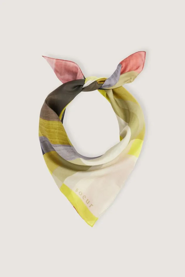 Scarves Women Soeur DALTON SCARF Yellowkhaki