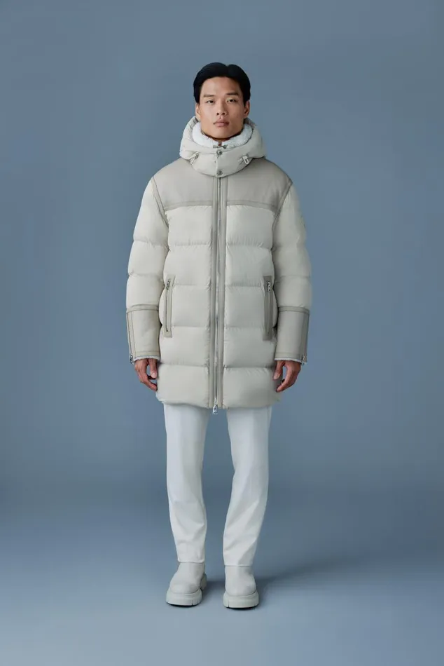Shearling Jackets Men Mackage NICHOLAS Mixedmedia Shearling Down Parka Trenchnatural Shearling Jackets Men Mackage NICHOLAS Mixedmedia Shearling Down Parka Trenchnatural