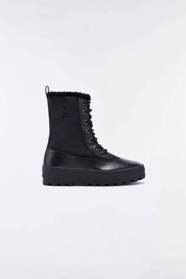 Shearling Lined Boots Men Mackage HERO Shearlinglined Winter Boot For Men Army