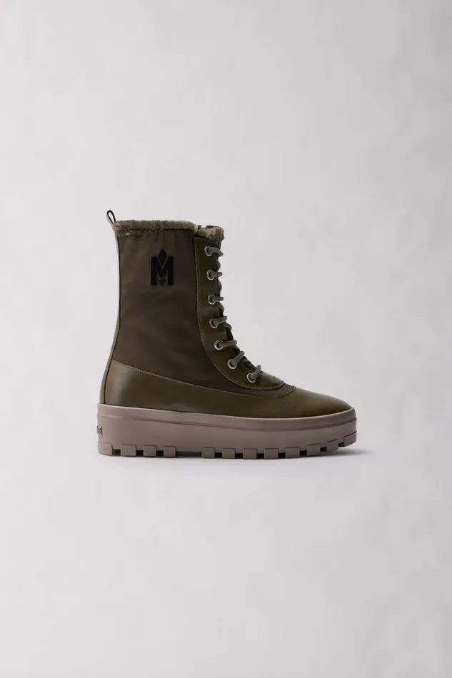 Shearling Lined Boots Men Mackage HERO Shearlinglined Winter Boot For Men Army
