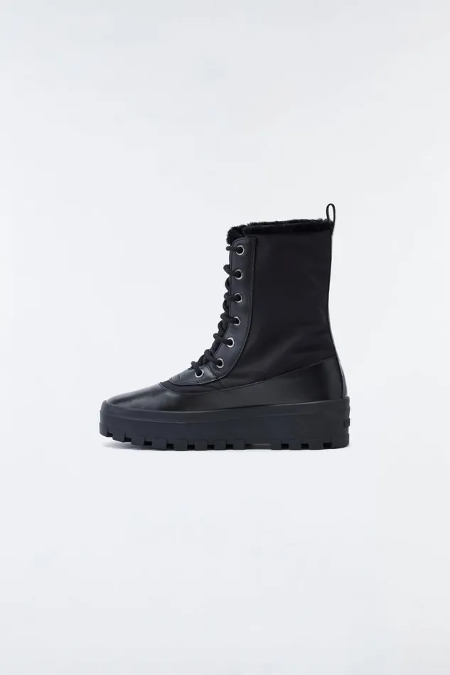 Shearling Lined Boots Men Mackage HERO Shearlinglined Winter Boot For Men Army