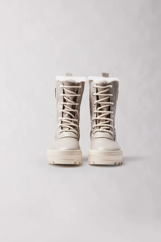 Shearling Lined Boots Men Mackage HERO Shearlinglined Winter Boot For Men Army