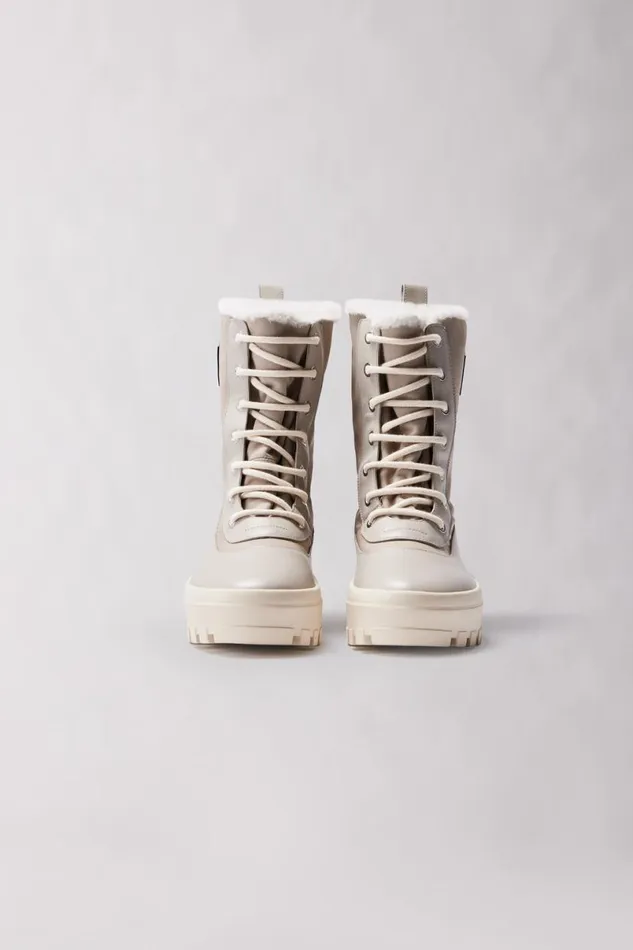 Shearling Lined Boots Men Mackage HERO Shearlinglined Winter Boot For Men Army