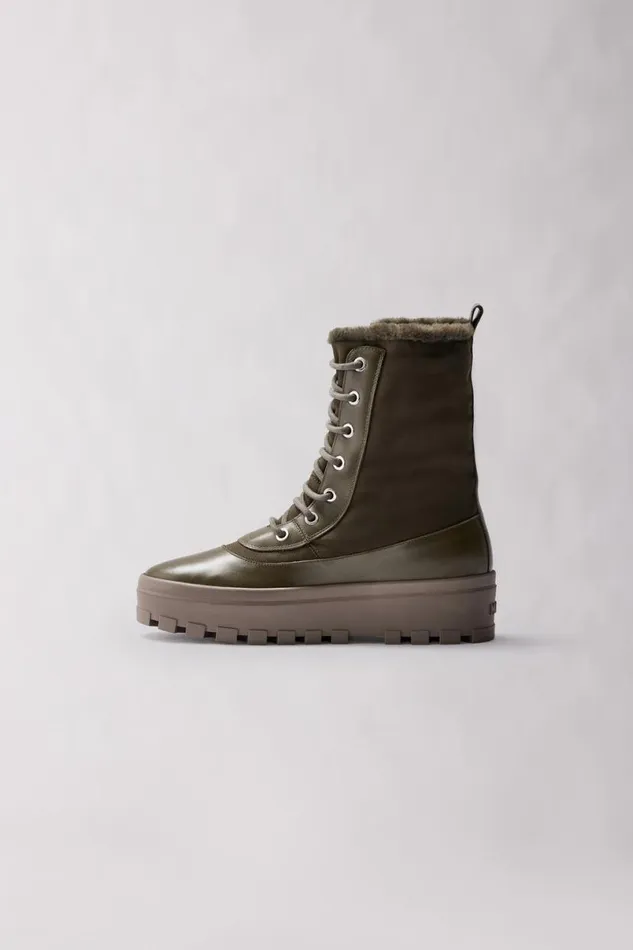 Shearling Lined Boots Men Mackage HERO Shearlinglined Winter Boot For Men Army