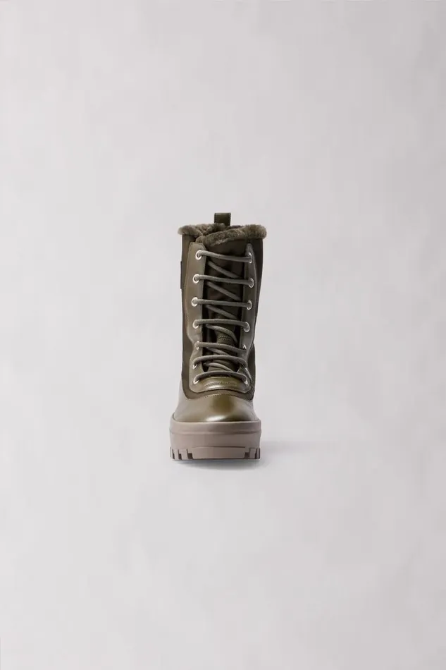 Shearling Lined Boots Men Mackage HERO Shearlinglined Winter Boot For Men Army
