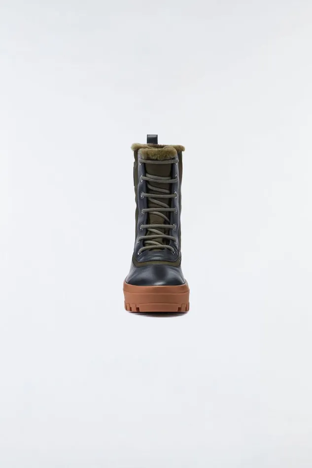 Shearling Lined Boots Men Mackage HERO Shearlinglined Winter Boot For Men Army