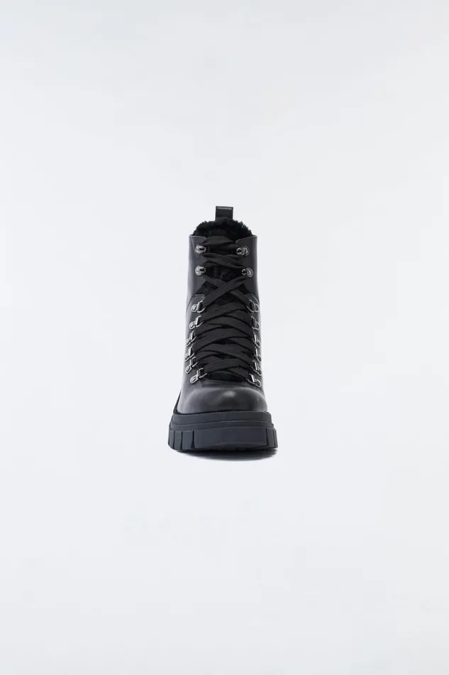 Shearling Lined Boots Women Mackage SUMMIT Shearlinglined Lamb Leather Ankle Boot For Women Black