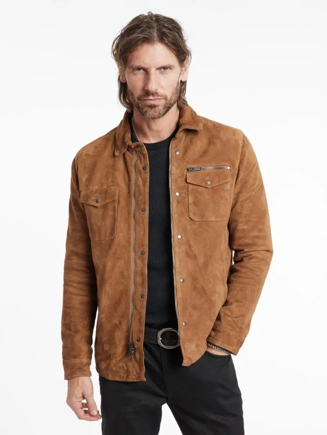 SHILO SHIRT JACKET Antique Clothing John Varvatos Leather Jackets
