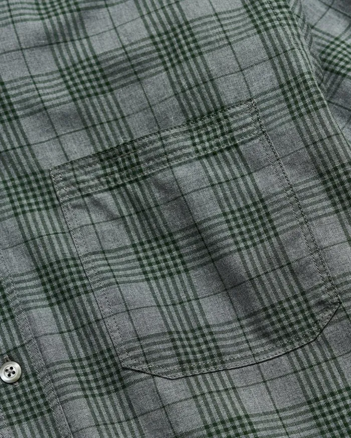Shirting Men Billy Reid Melange Plaid Tuscumbia Shirt Bd Charcoalgreen