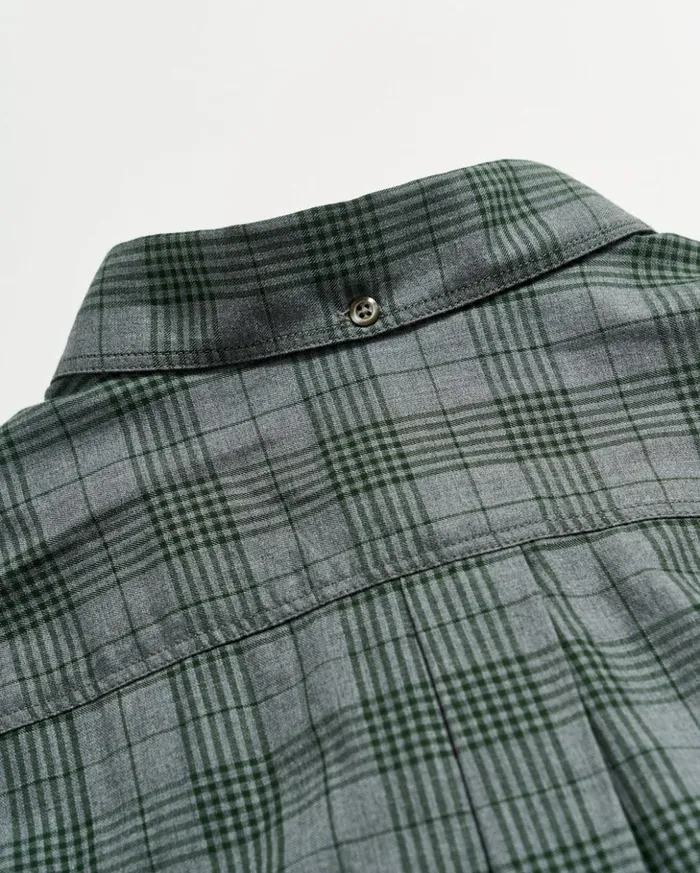Shirting Men Billy Reid Melange Plaid Tuscumbia Shirt Bd Charcoalgreen