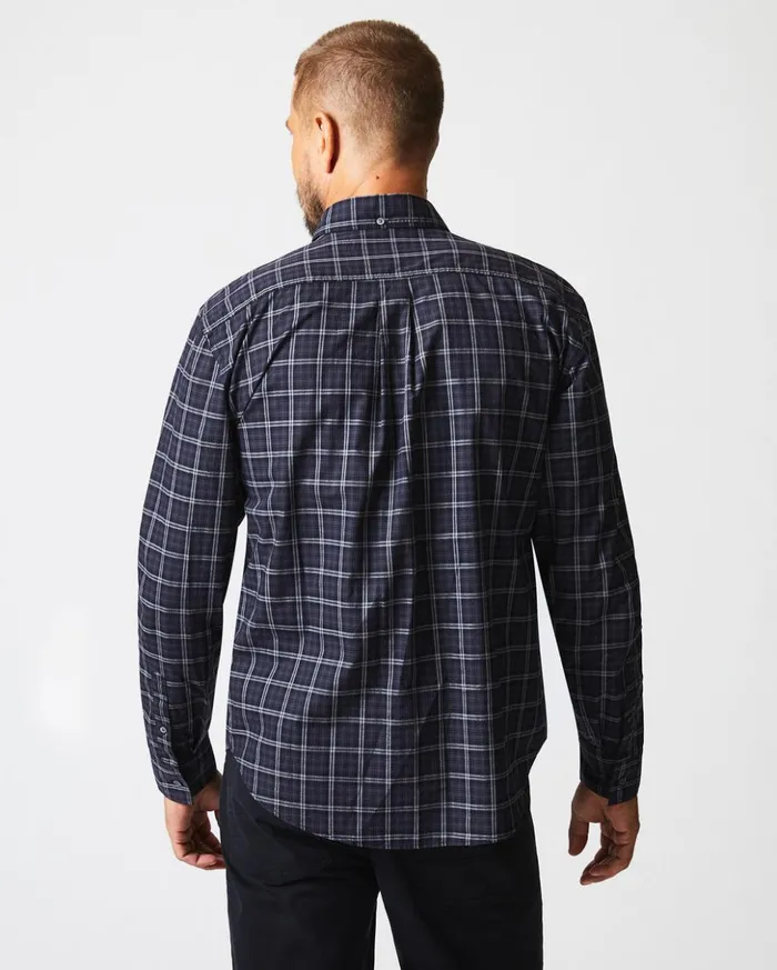 Shirting Men Billy Reid Plaid Tuscumbia Shirt Bd Blackgrey
