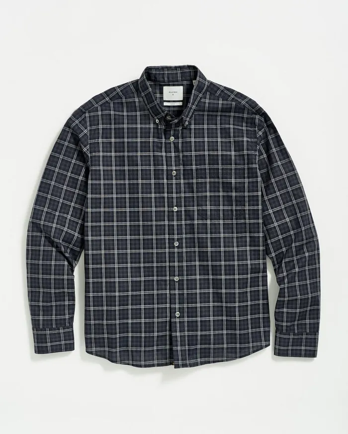 Shirting Men Billy Reid Plaid Tuscumbia Shirt Bd Blackgrey