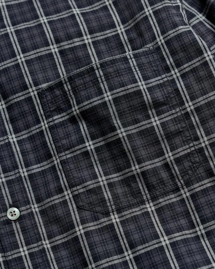 Shirting Men Billy Reid Plaid Tuscumbia Shirt Bd Blackgrey