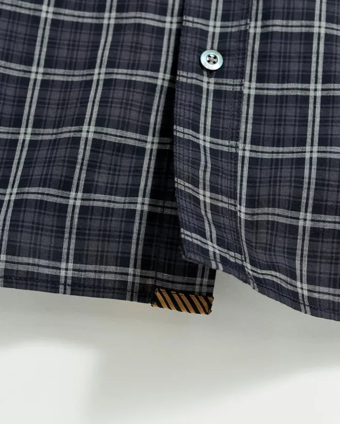 Shirting Men Billy Reid Plaid Tuscumbia Shirt Bd Blackgrey