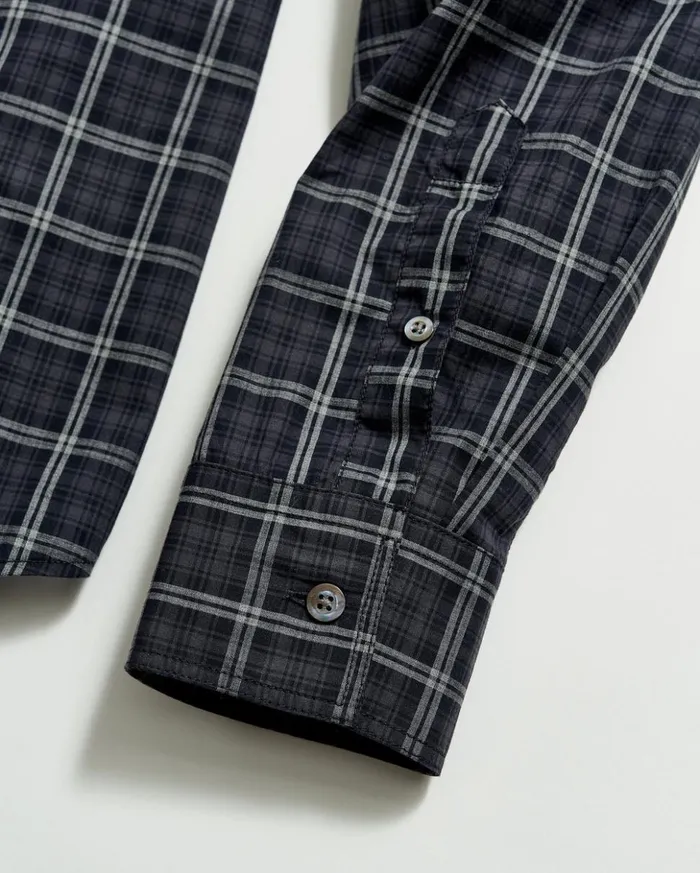 Shirting Men Billy Reid Plaid Tuscumbia Shirt Bd Blackgrey