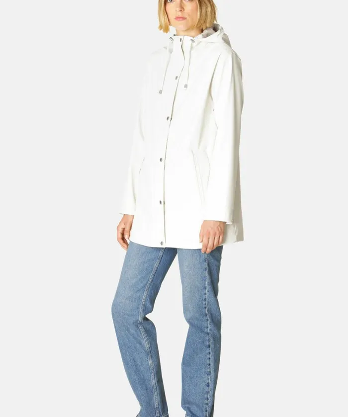 Short Rain Jacket 8211 Milk Creme Rainwear Ilse Jacobsen Raincoats Short Rain Jacket 8211 Milk Creme Rainwear Ilse Jacobsen Raincoats