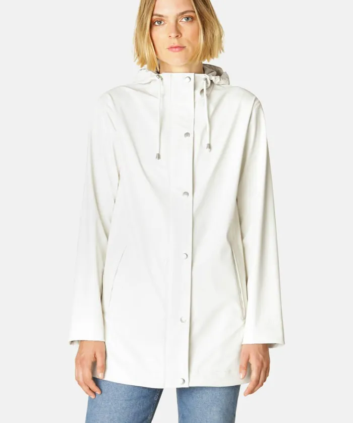 Short Rain Jacket 8211 Milk Creme Rainwear Ilse Jacobsen Raincoats Short Rain Jacket 8211 Milk Creme Rainwear Ilse Jacobsen Raincoats