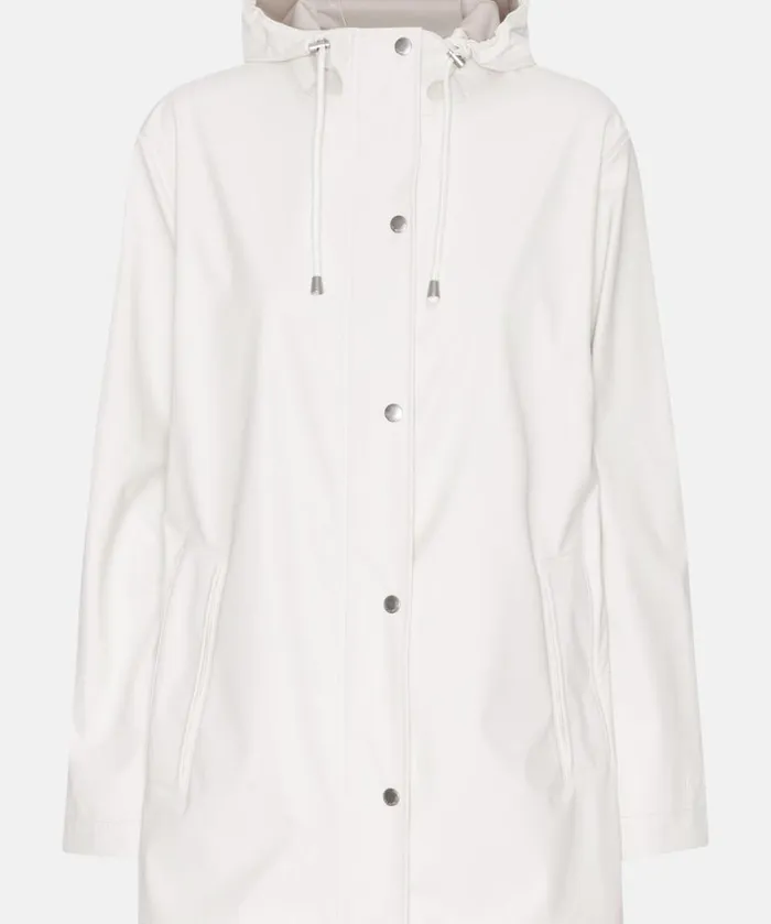 Short Rain Jacket 8211 Milk Creme Rainwear Ilse Jacobsen Raincoats Short Rain Jacket 8211 Milk Creme Rainwear Ilse Jacobsen Raincoats
