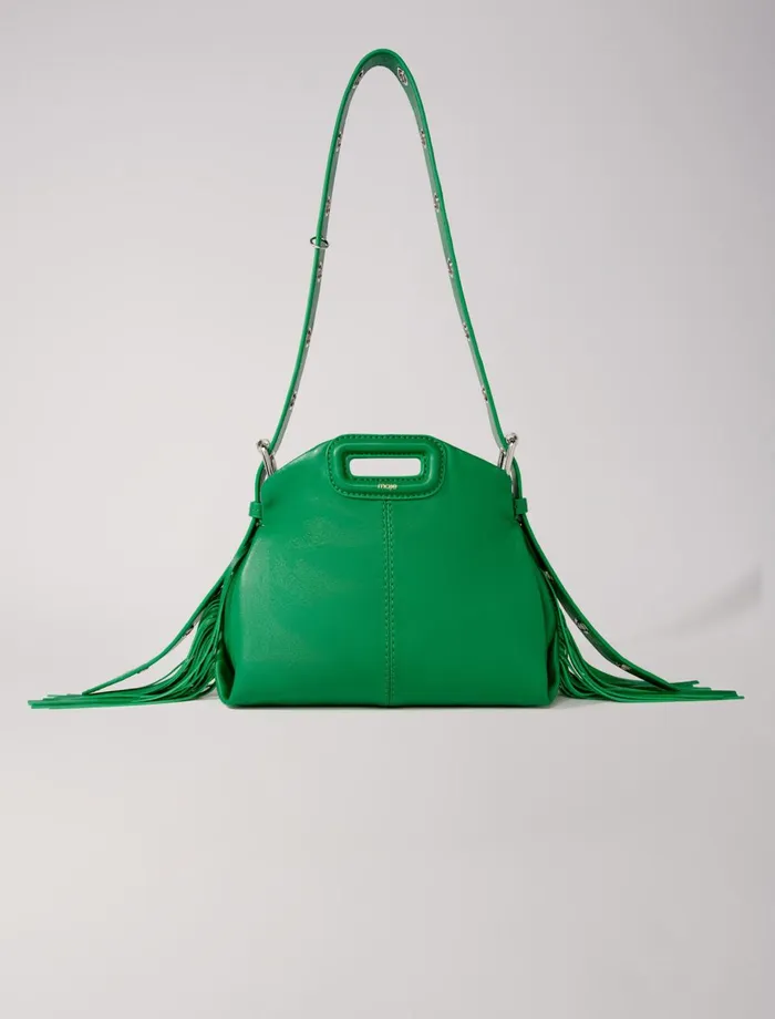 Shoulder Bags Women Maje Smooth Leather Mini Miss M Bag Green
