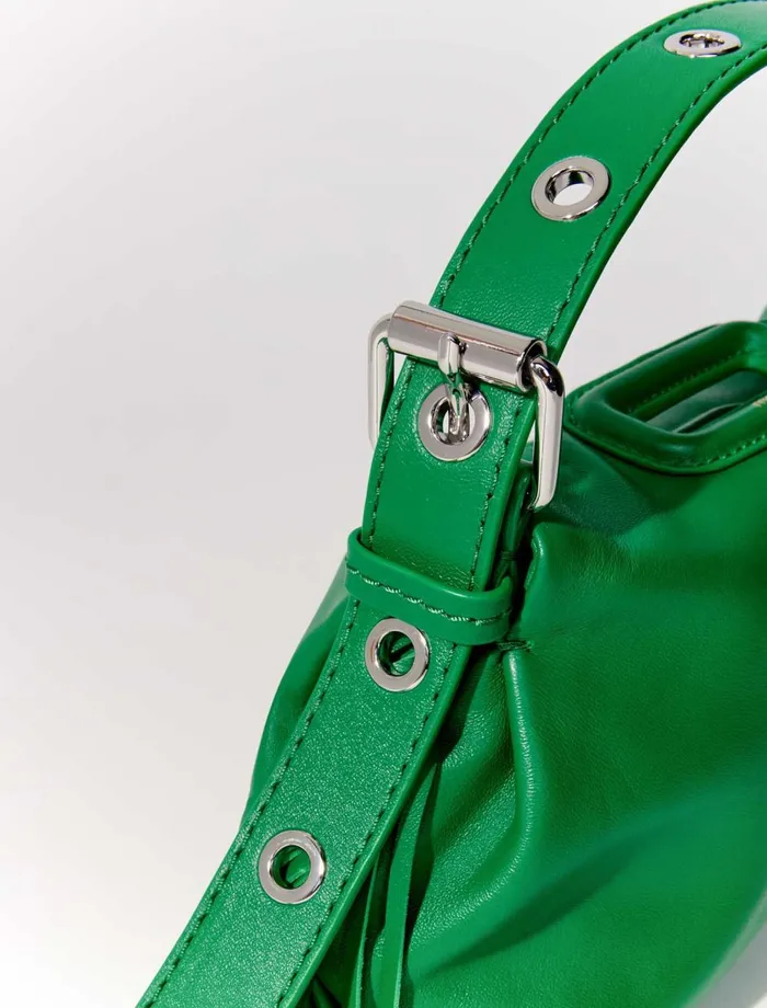 Shoulder Bags Women Maje Smooth Leather Mini Miss M Bag Green