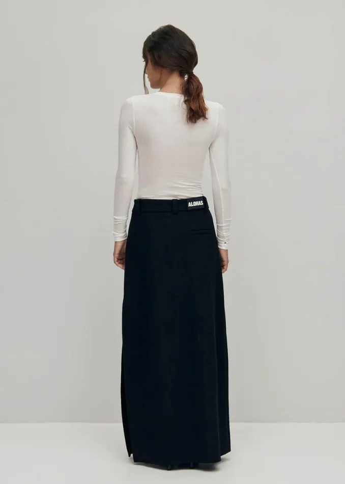 Skirts Women ALOHAS Falgar Black Skirt