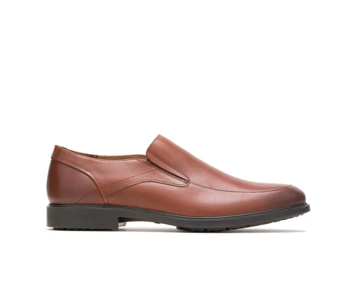 SlipOns Men Turner Mt SlipOn British Tan Wp Leather Hush Puppies