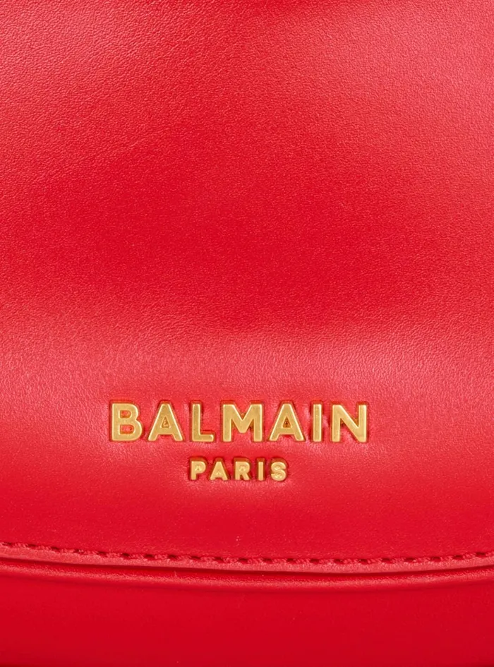 Small Jolie Madame Bag In Box Leather Red Women Balmain Handbags