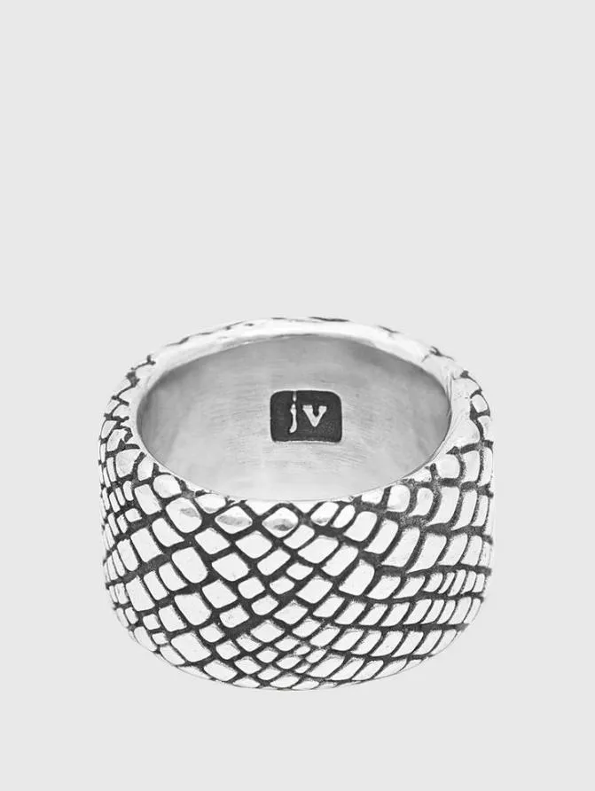 SNAKESKIN BAND RING No Color Accessories John Varvatos Jewelry