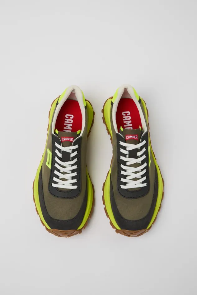 Sneakers Men Camper Drift Trail VIBRAM Multicolor Recycled PET And Nubuck Sneakers
