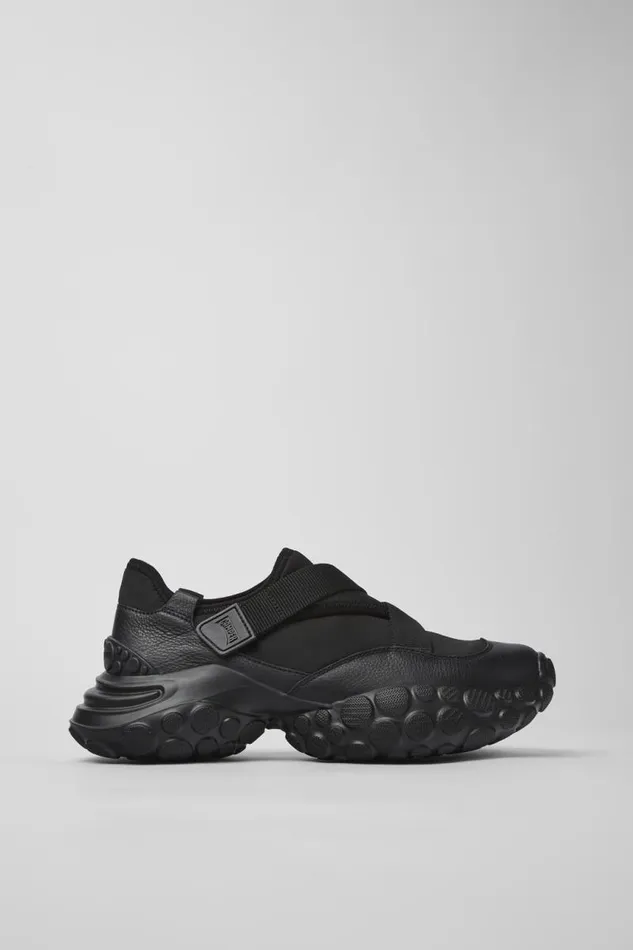 Sneakers Men Camper Pelotas Mars Black TextileLeather Sneaker