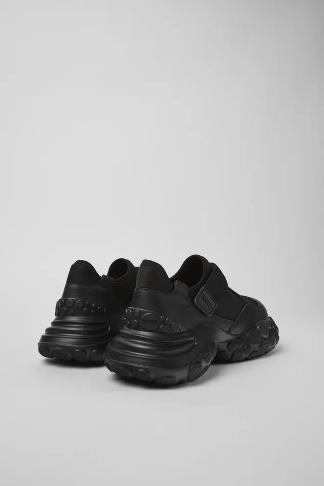 Sneakers Men Camper Pelotas Mars Black TextileLeather Sneaker